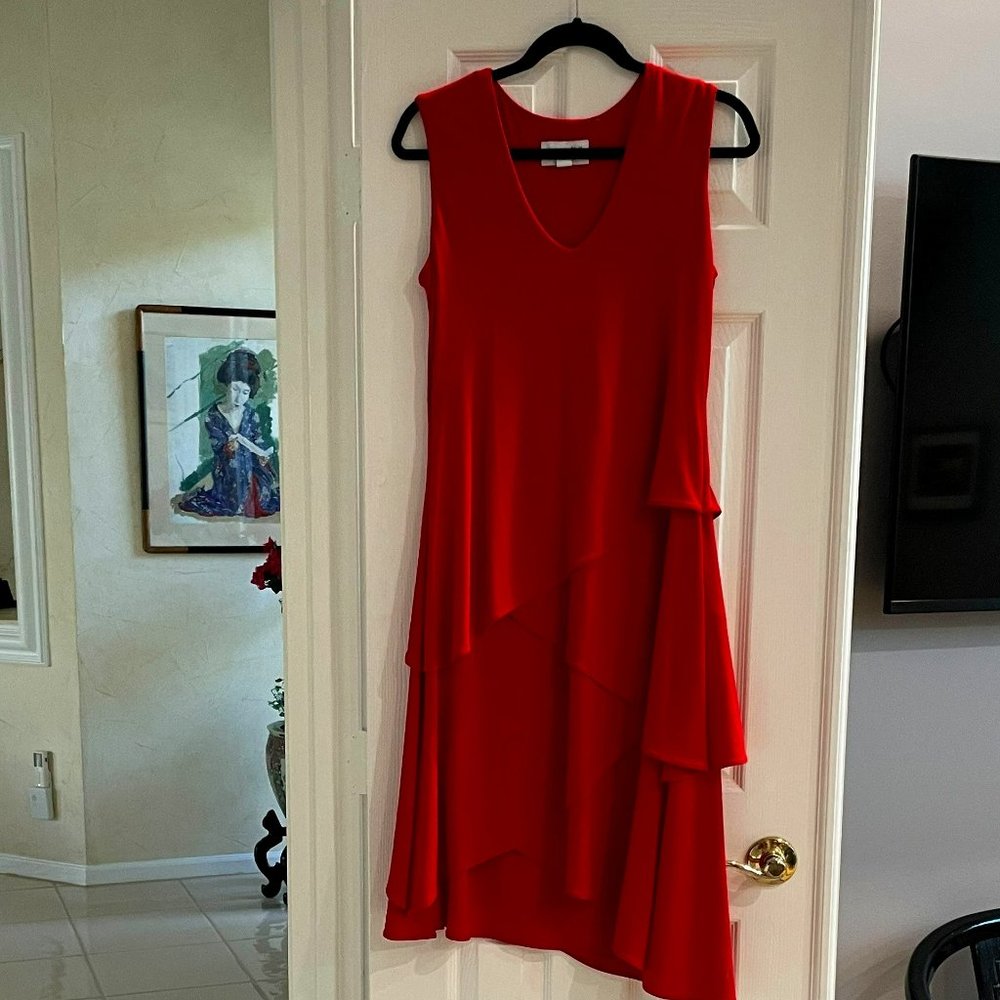 Fabulous red Ribkoff Dress Size 10 New With Tags. perfect for Holiday Season!!